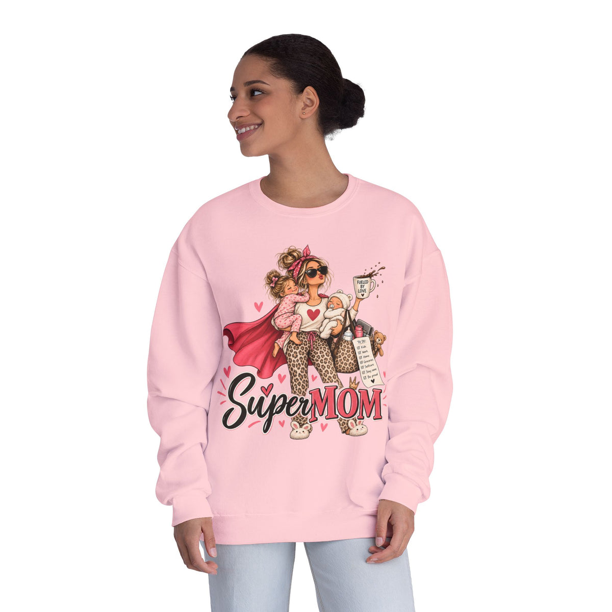 SuperMOM Crewneck Sweatshirt | Superhero Mom Gift