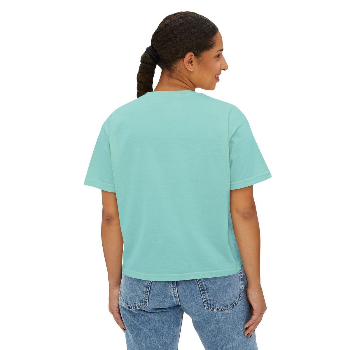 Women's Boxy Cropped T-Shirt – Heavyweight 100% Cotton
