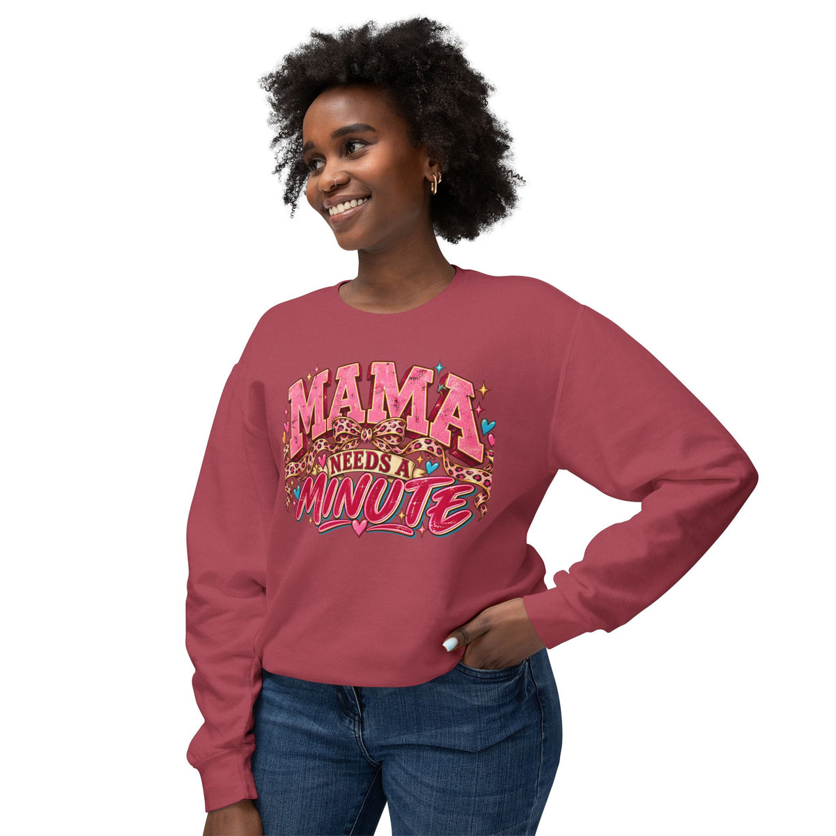 Mama needs a minute Sweatshirt graphic design on casual apparel (image 24)