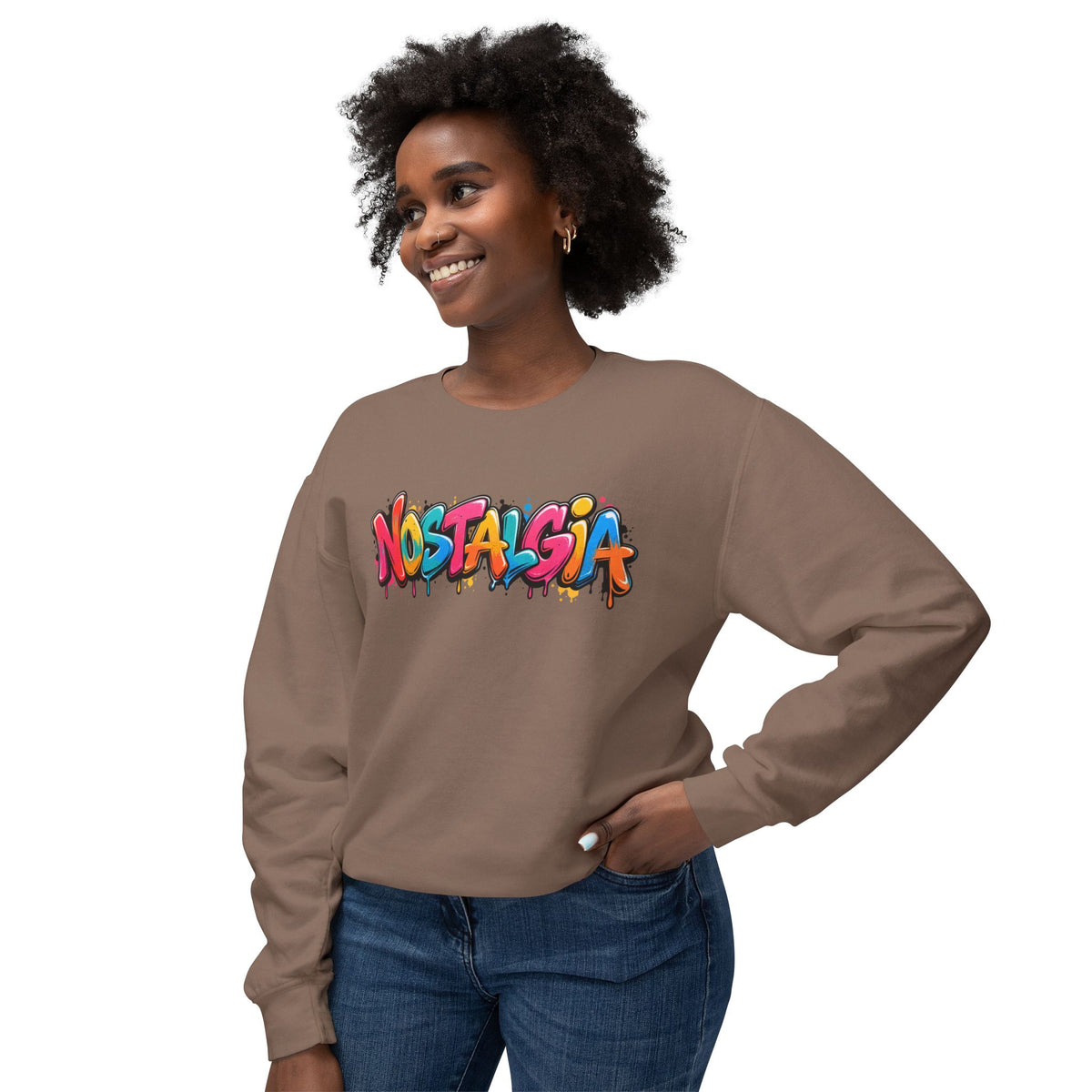 NOSTALGIA colorful graffiti sweatshirt product photo, view 28