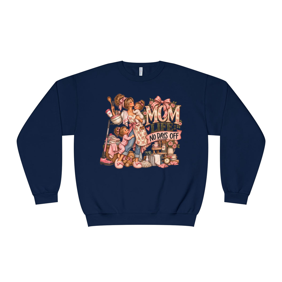 Mom Crewneck Sweatshirt graphic design on casual apparel (image 10)