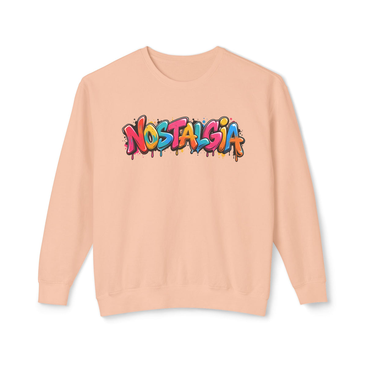 NOSTALGIA colorful graffiti sweatshirt product photo, view 3