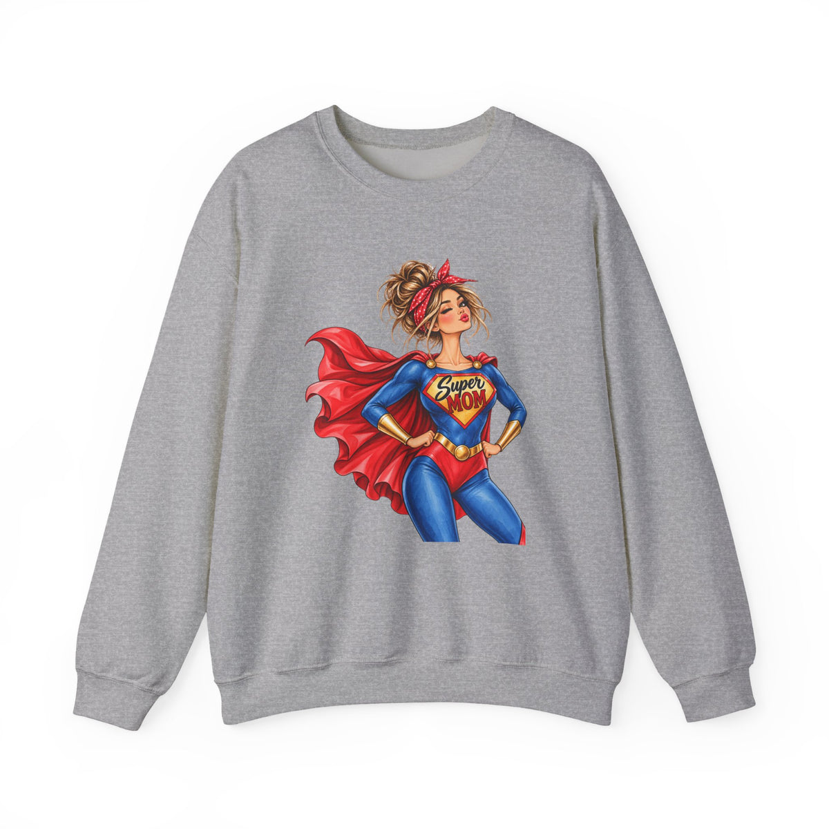 SuperMOM Sweatshirt graphic design on casual apparel (image 6)
