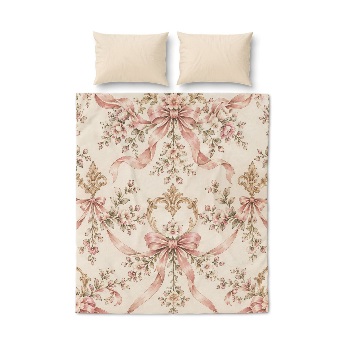 Vintage duvet cover set product photo showing decorative bedding pattern (image 2)