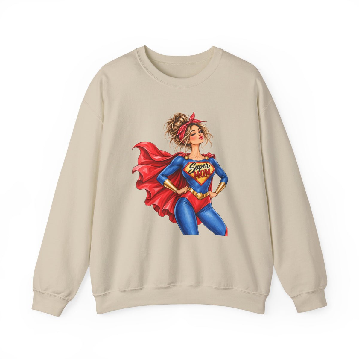 SuperMOM Sweatshirt graphic design on casual apparel (image 5)