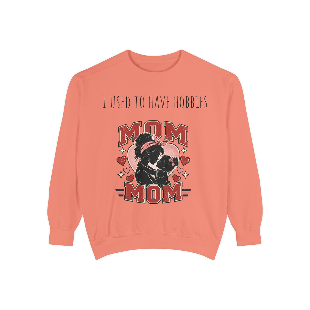 MOM graphic sweatshirt product photo showing printed design (image 3)