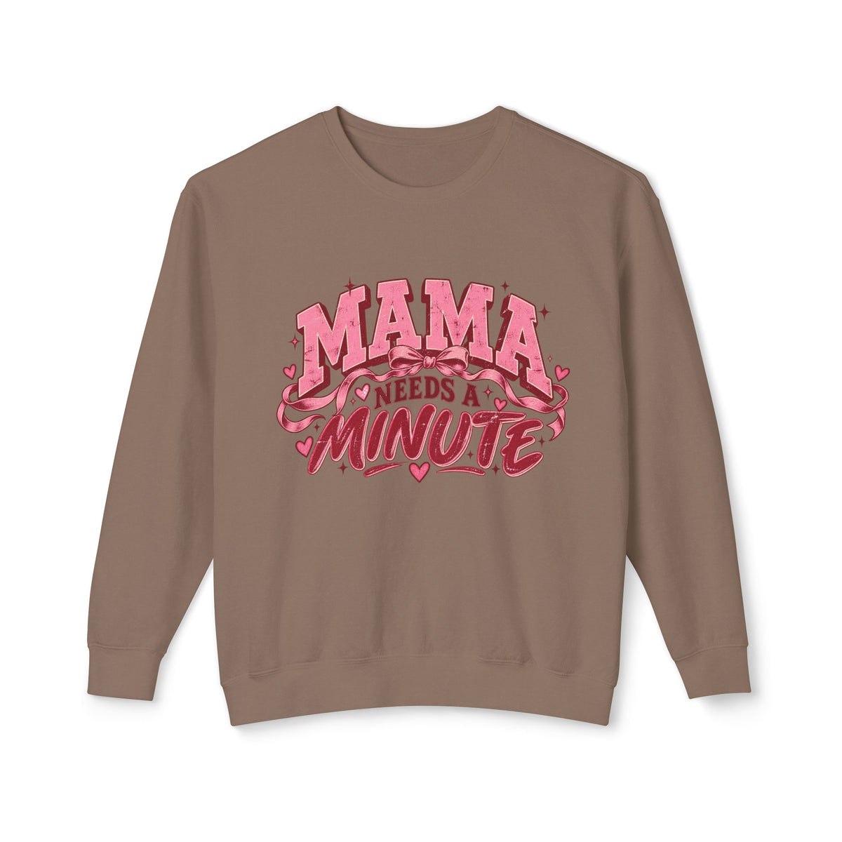 MOM needs a minute Sweatshirt graphic design on casual apparel (image 5)