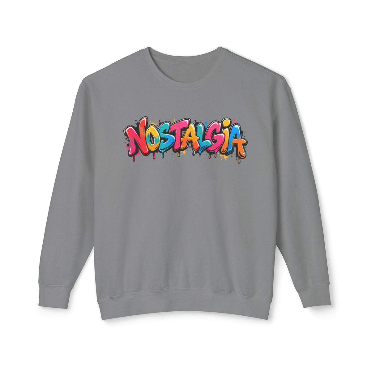 NOSTALGIA colorful graffiti sweatshirt product photo, view 8