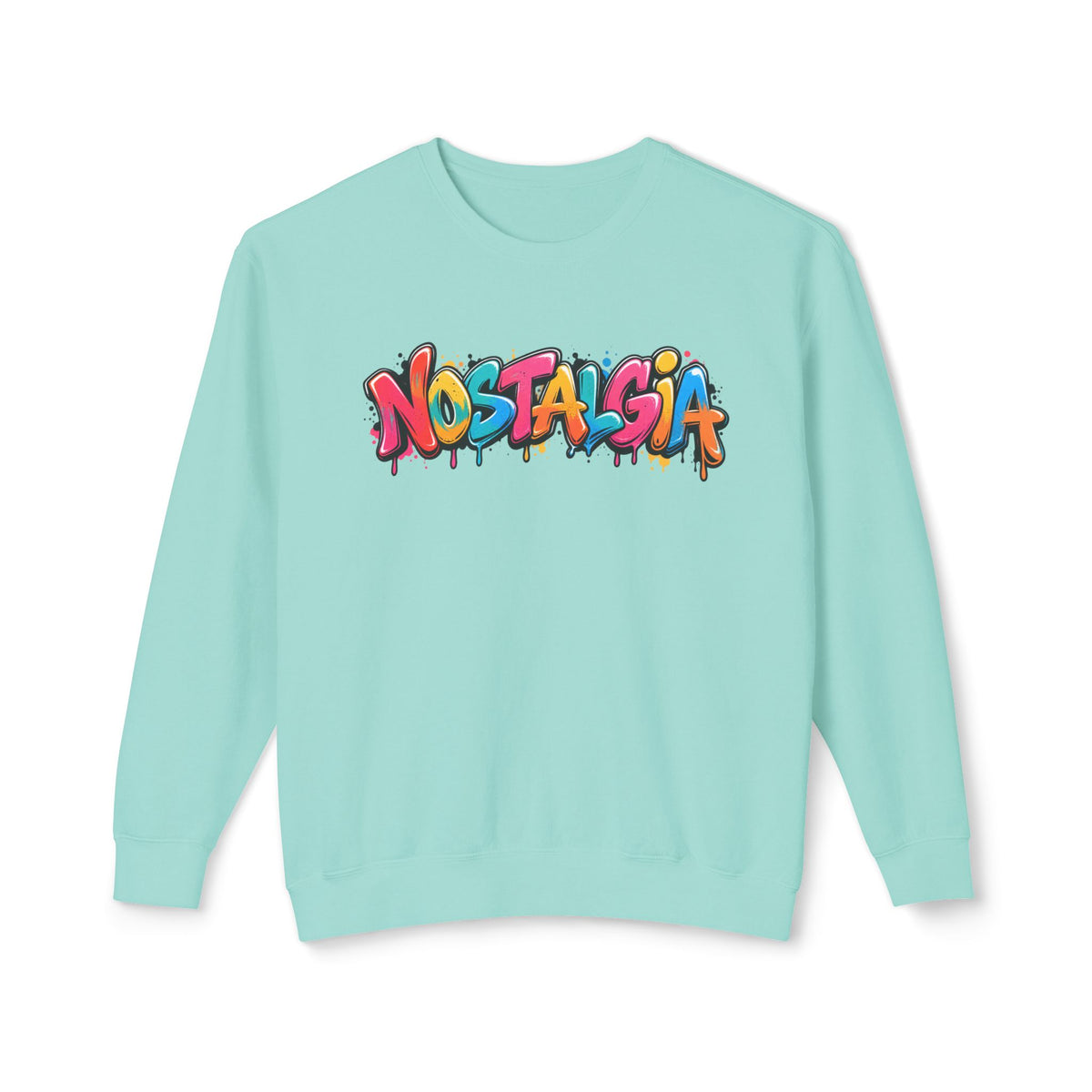 NOSTALGIA colorful graffiti sweatshirt product photo, view 9