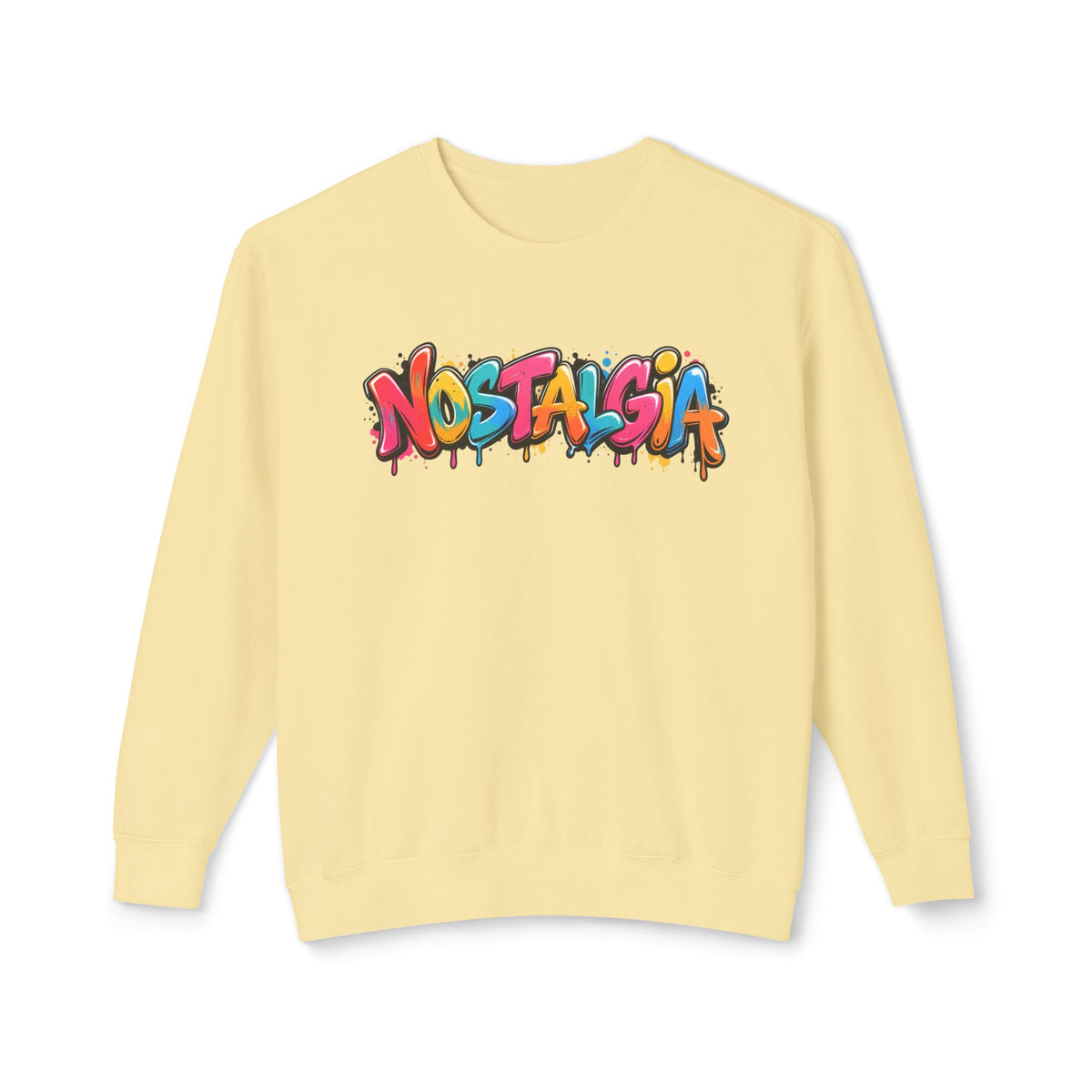 NOSTALGIA colorful graffiti sweatshirt product photo, view 6