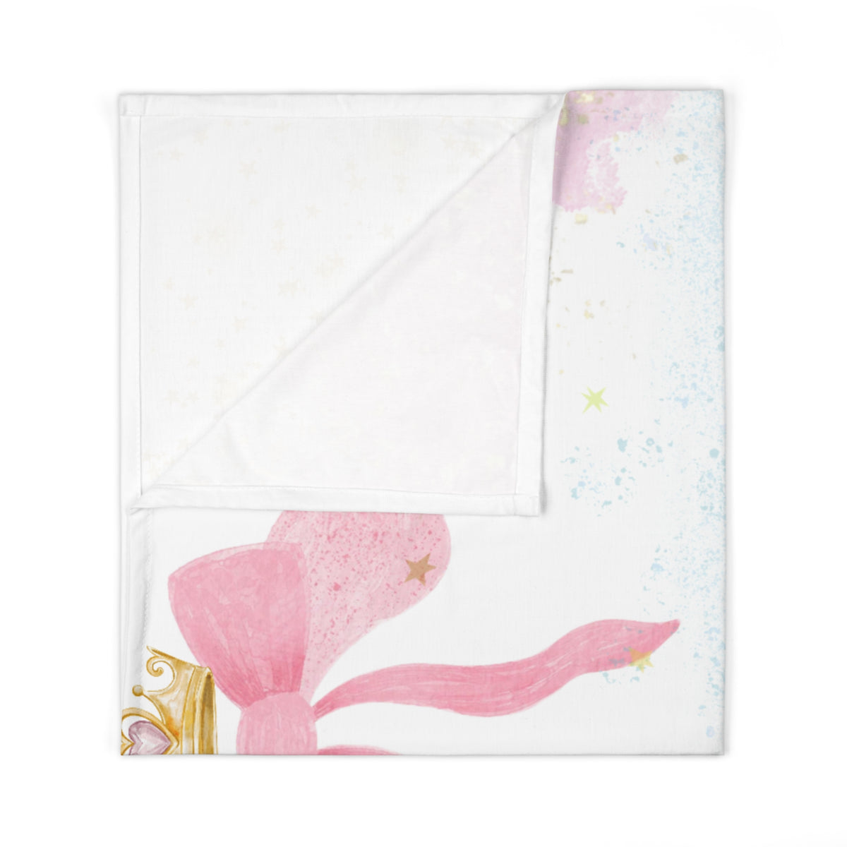 pink princess carriage baby swaddle blanket product image 3