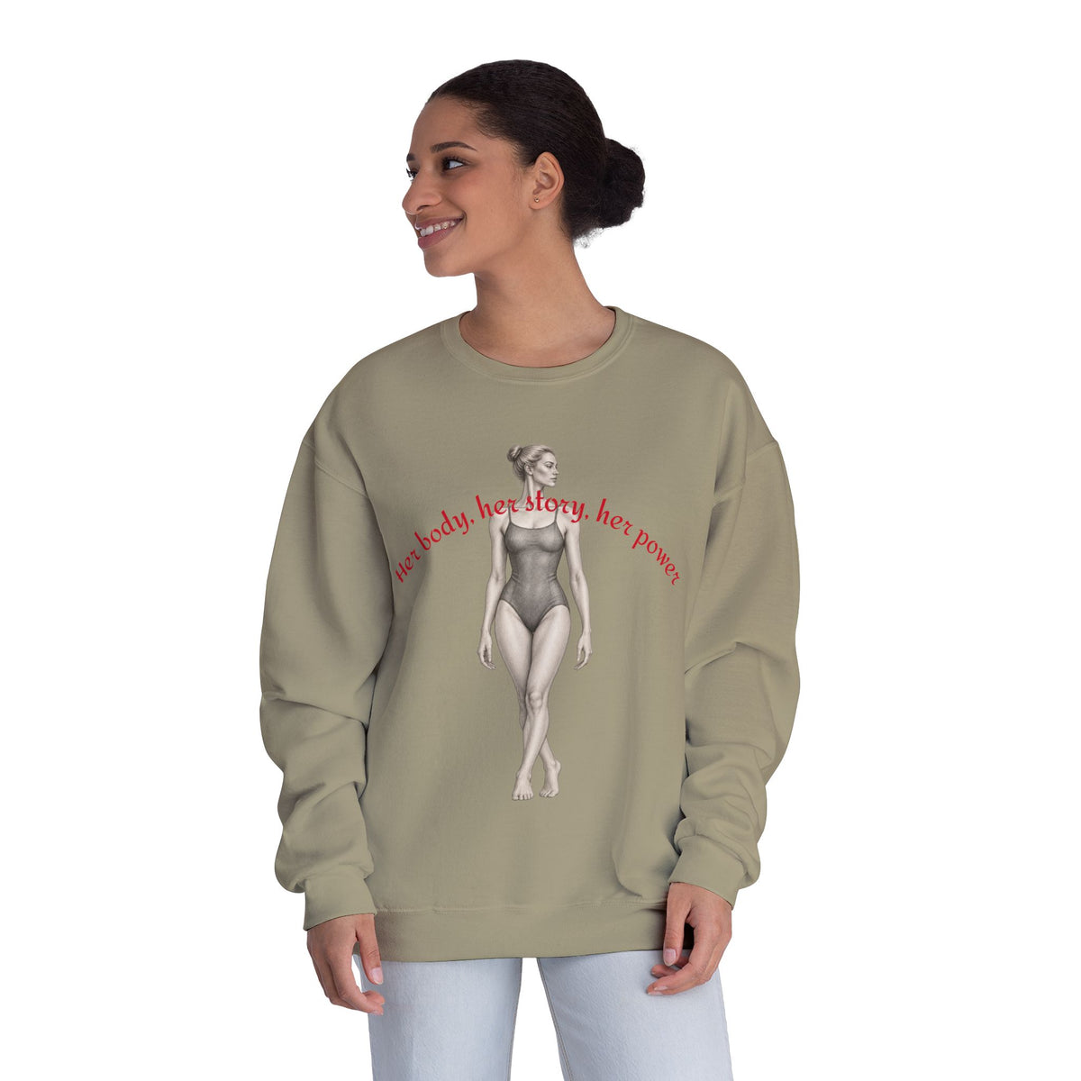 Women’s Empowerment Graphic Sweatshirt – Vintage Feminist Pullover graphic design on casual apparel (image 16)