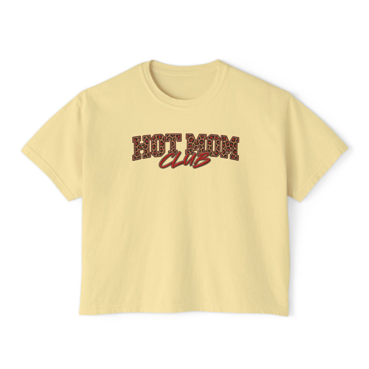 MOM Boxy Tee graphic design on casual apparel (image 4)