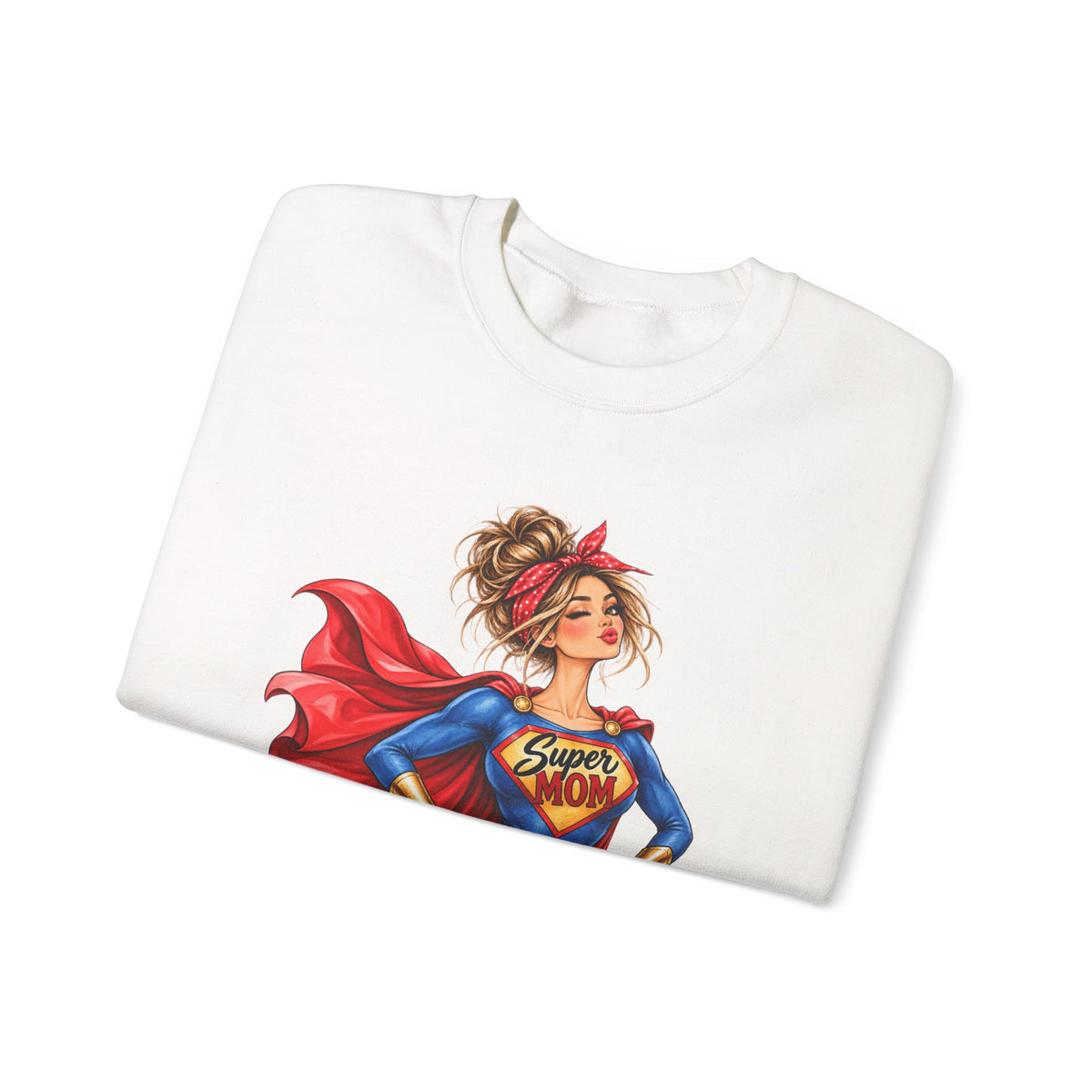 SuperMOM Sweatshirt graphic design on casual apparel (image 12)