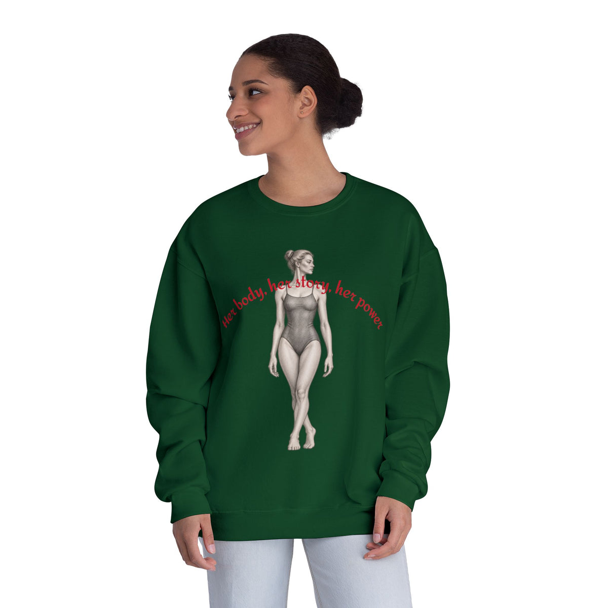 Women’s Empowerment Graphic Sweatshirt – Vintage Feminist Pullover graphic design on casual apparel (image 18)