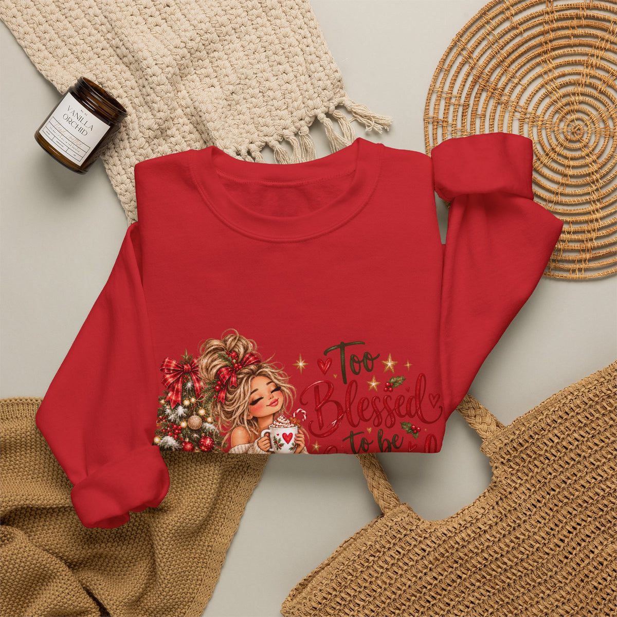 Funny Christmas Sweatshirt | Holiday Graphic Crewneck Pullover