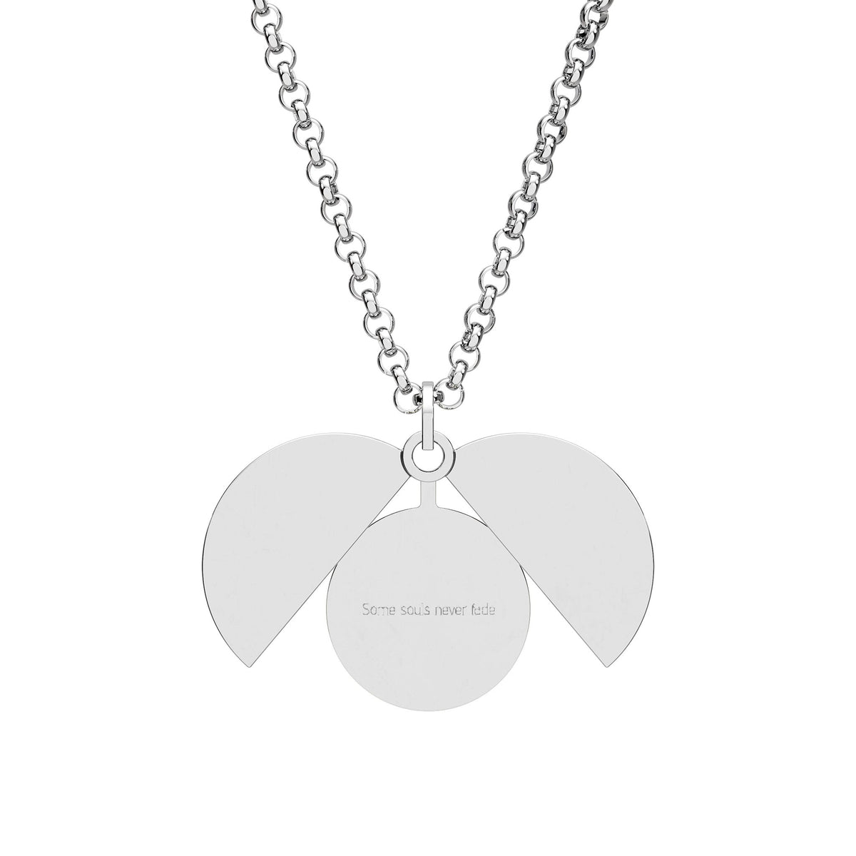 Hidden Message Circle Necklace (Engraving) jewelry design and details (image 3)