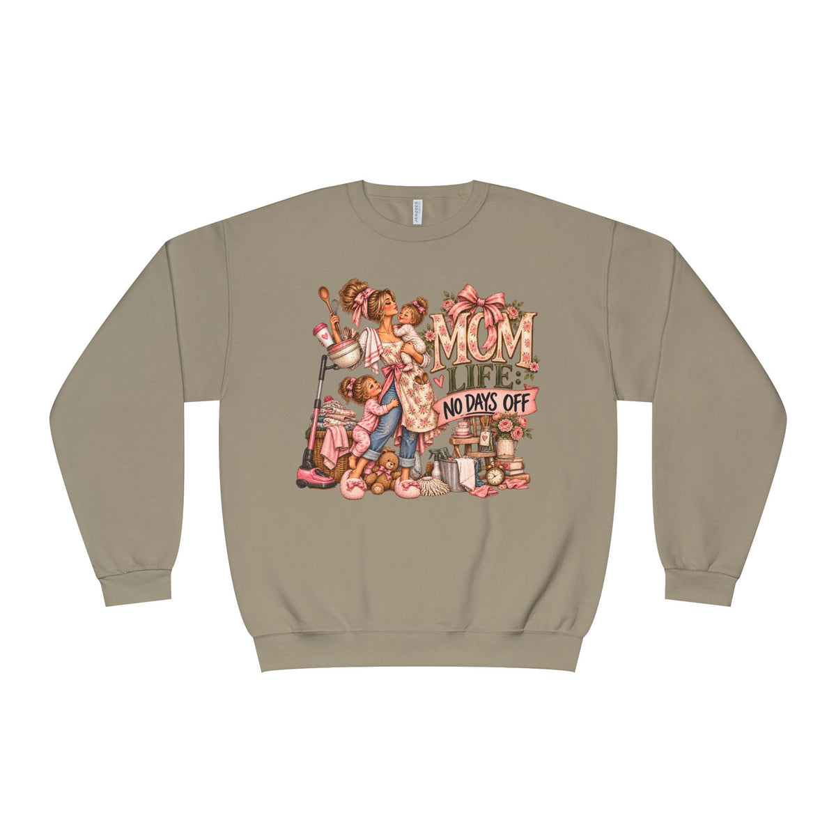 Mom Crewneck Sweatshirt graphic design on casual apparel (image 6)