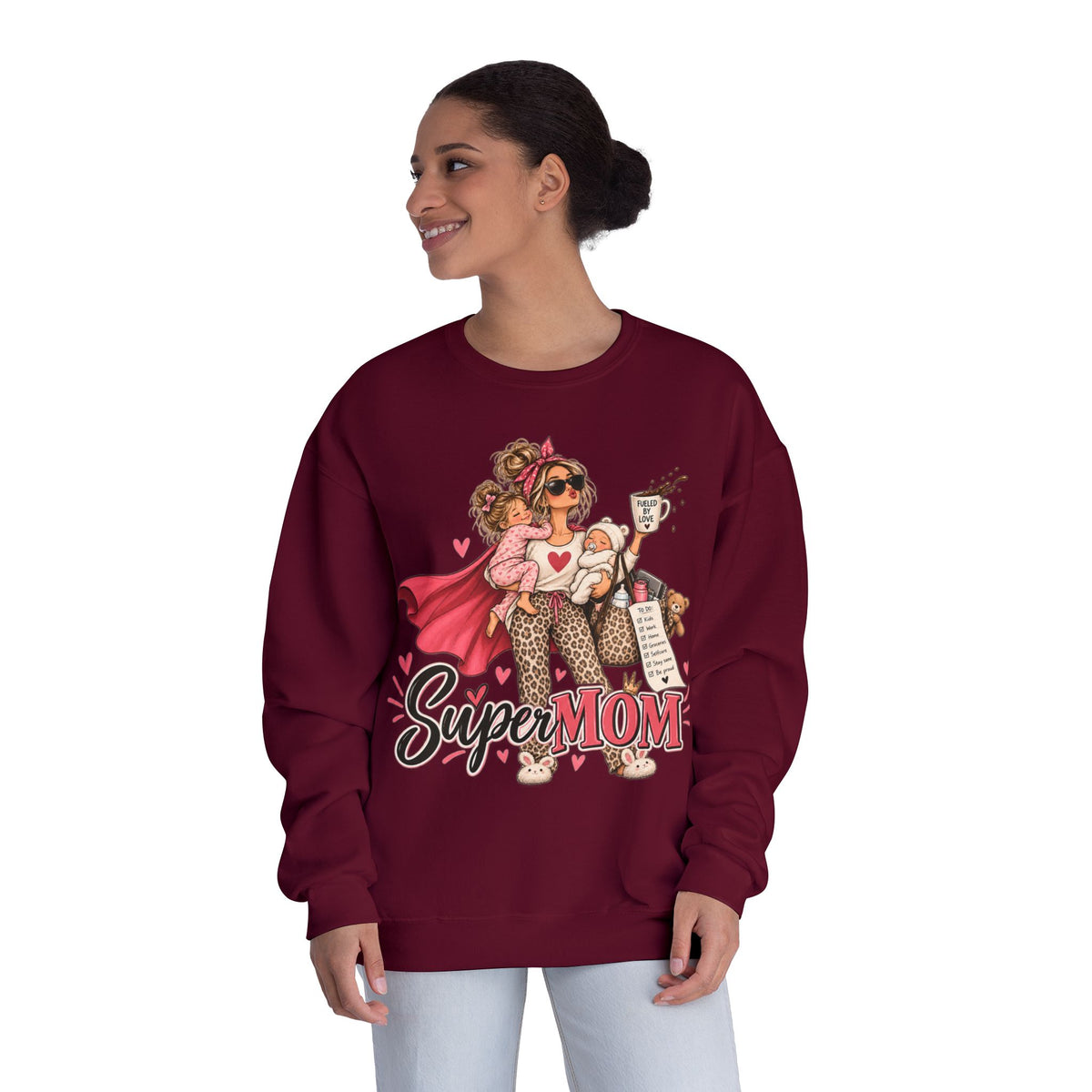 SuperMOM Crewneck Sweatshirt | Superhero Mom Gift