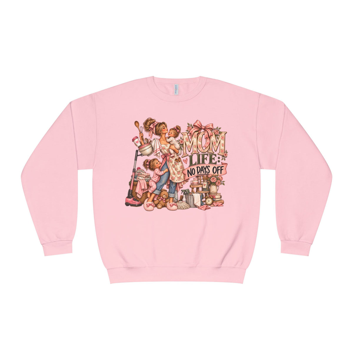 Mom Crewneck Sweatshirt graphic design on casual apparel (image 15)