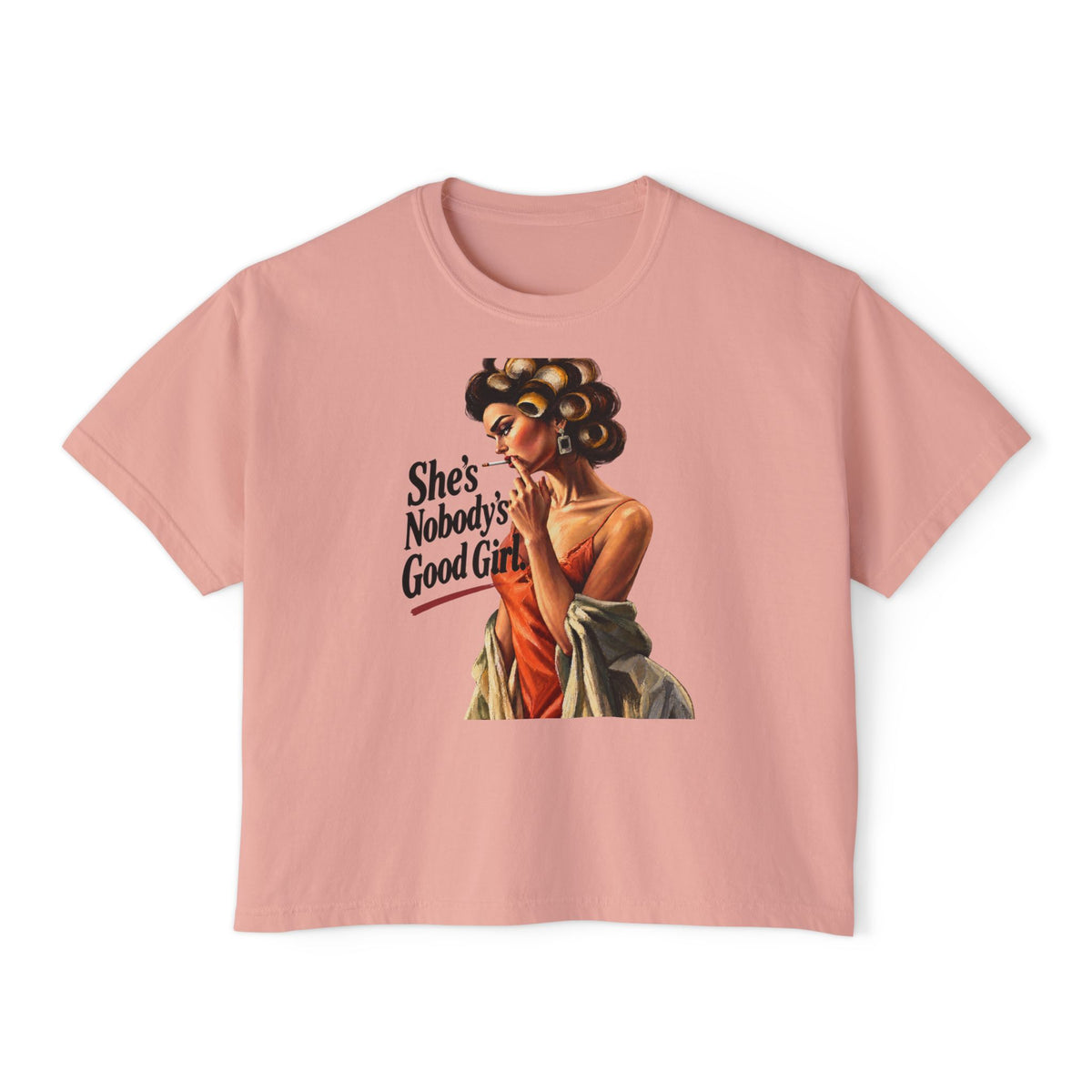 Women's Boxy Cropped T-Shirt – Heavyweight 100% Cotton