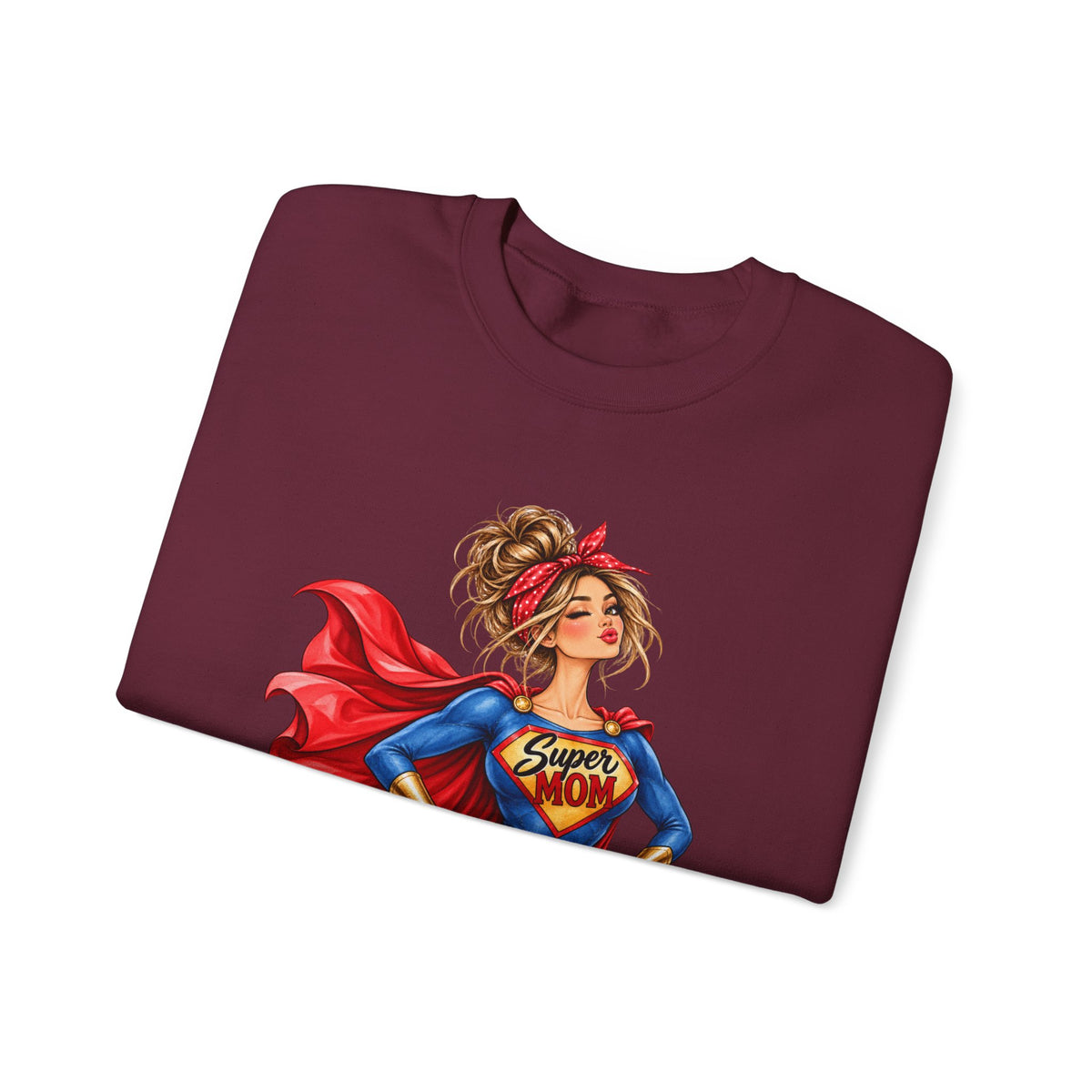 SuperMOM Sweatshirt graphic design on casual apparel (image 24)