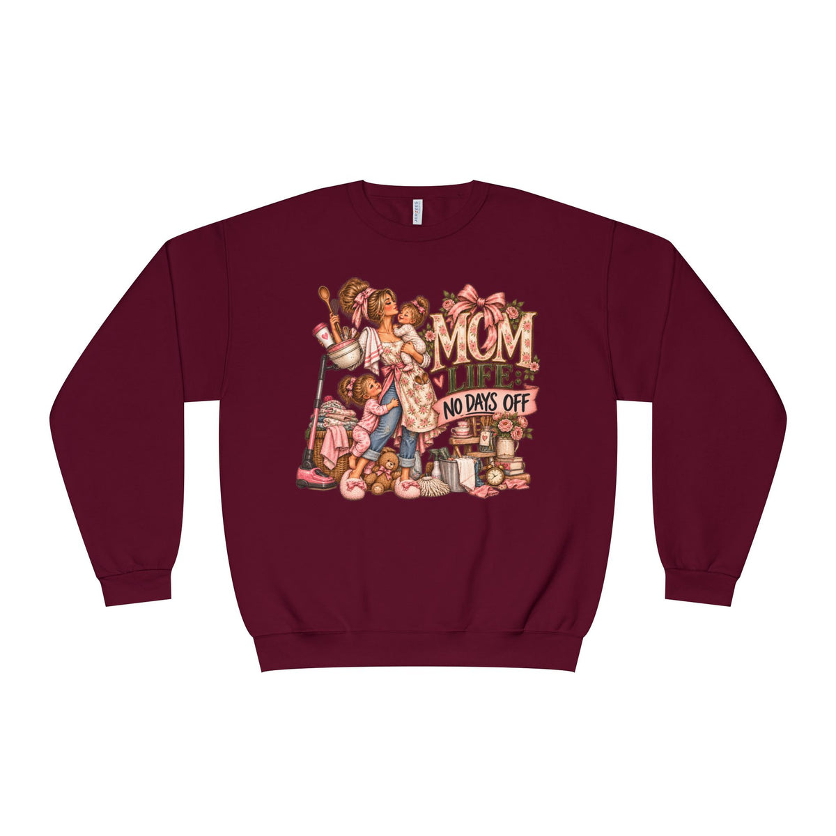 Mom Crewneck Sweatshirt graphic design on casual apparel (image 14)