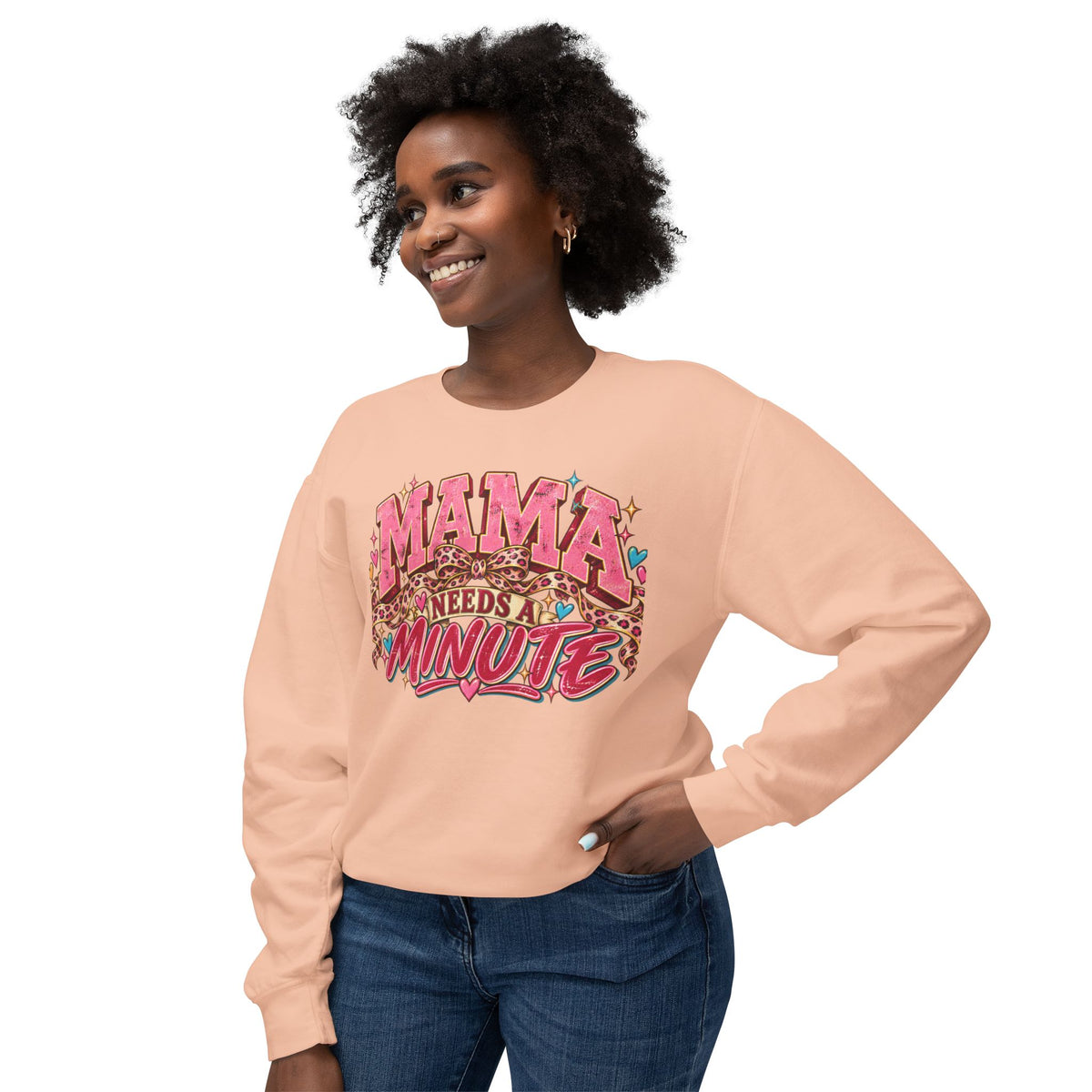 Mama needs a minute Sweatshirt graphic design on casual apparel (image 15)
