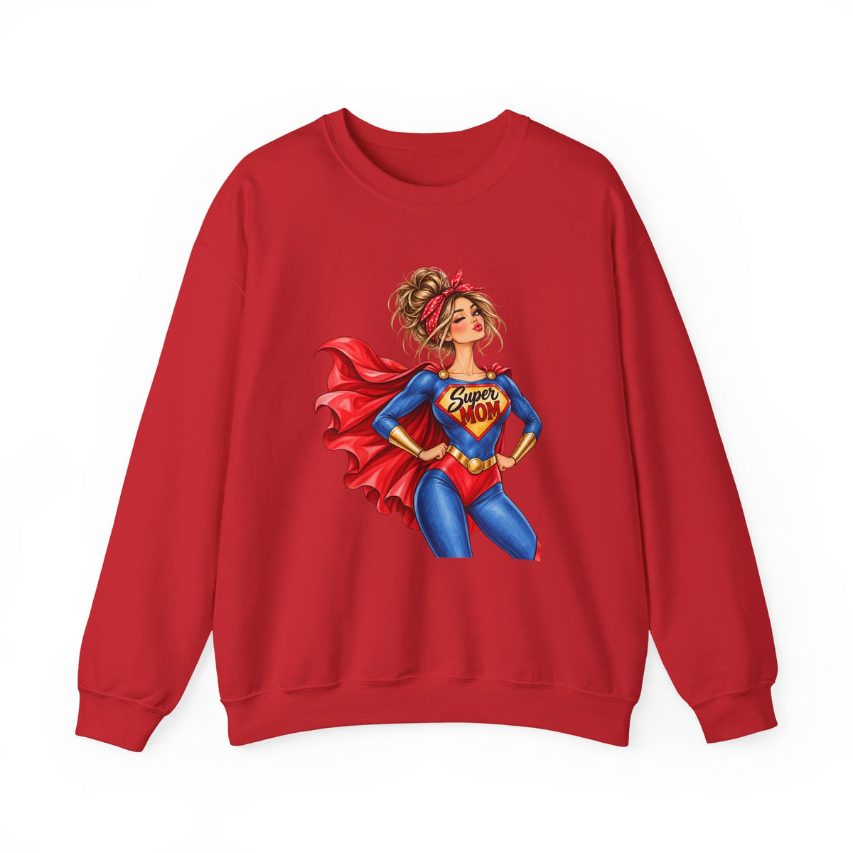 SuperMOM Sweatshirt graphic design on casual apparel (image 10)