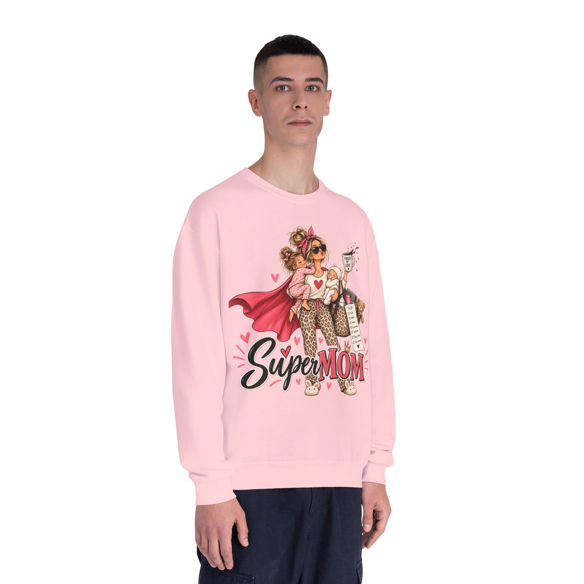 SuperMOM Crewneck Sweatshirt | Superhero Mom Gift