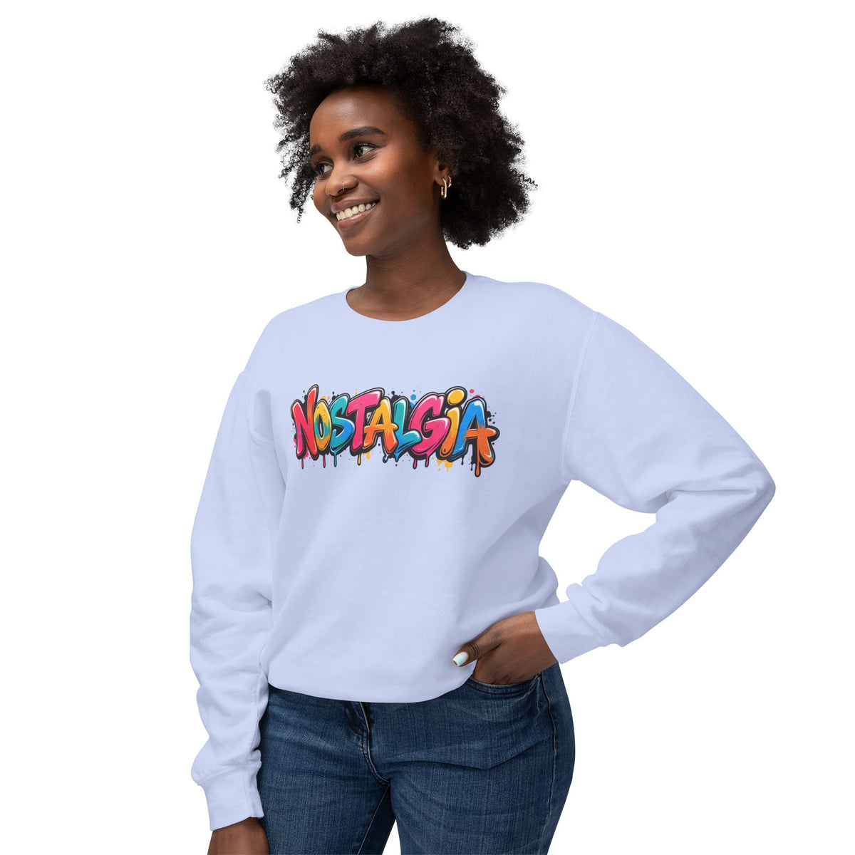 NOSTALGIA colorful graffiti sweatshirt product photo, view 43