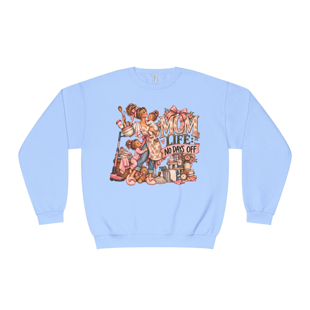 Mom Crewneck Sweatshirt graphic design on casual apparel (image 8)