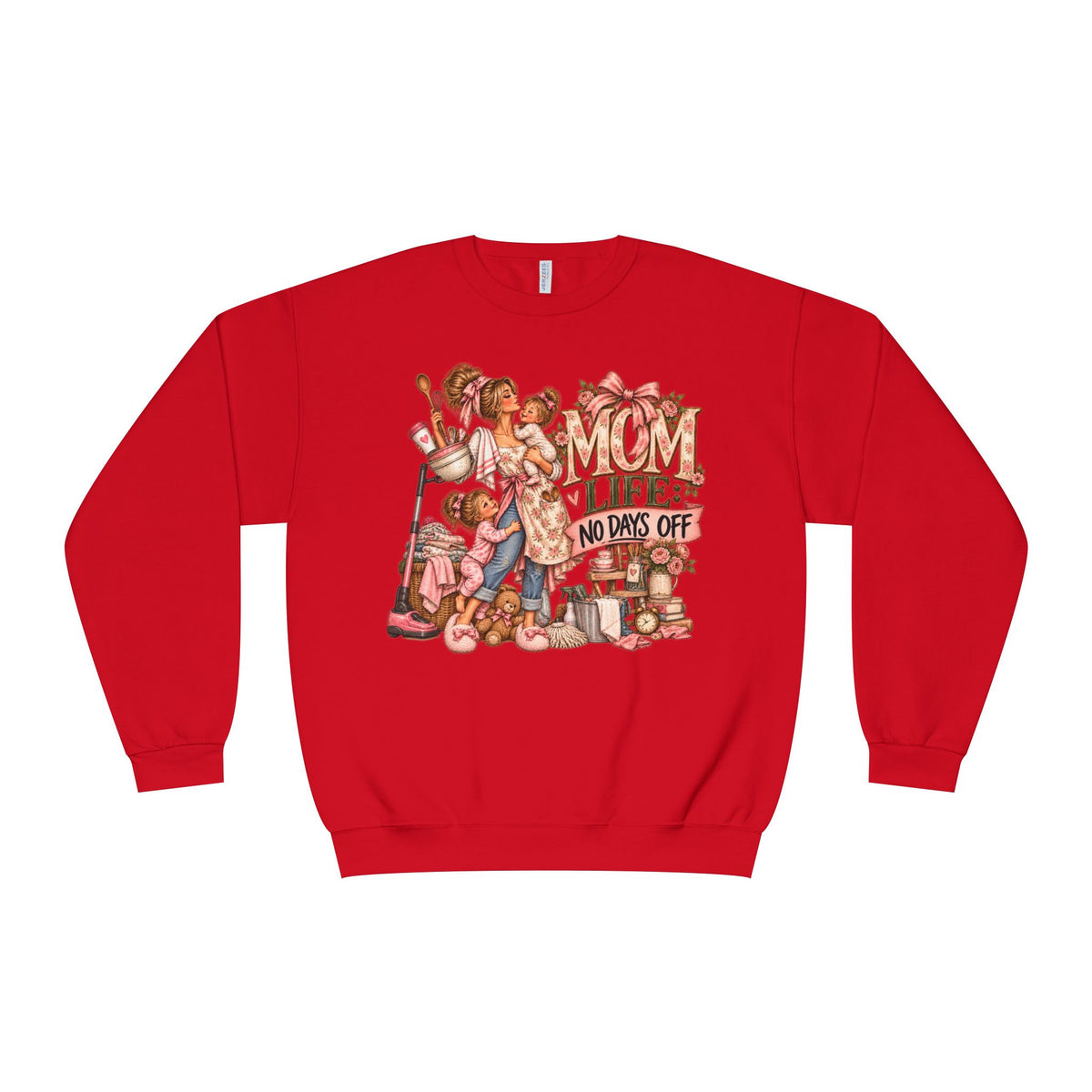 Mom Crewneck Sweatshirt graphic design on casual apparel (image 16)