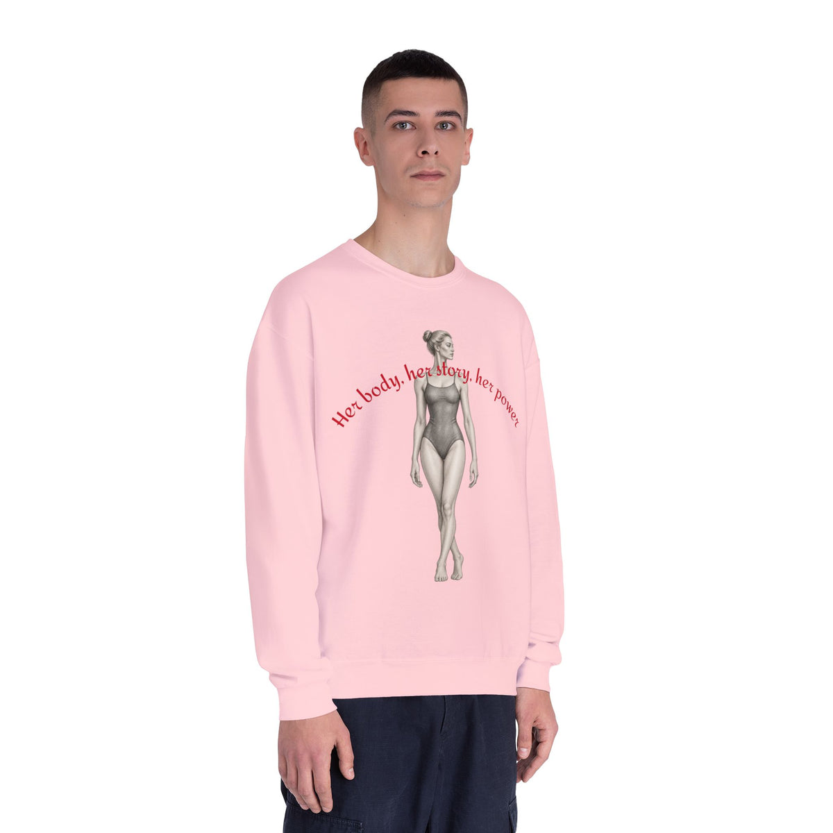 Women’s Empowerment Graphic Sweatshirt – Vintage Feminist Pullover graphic design on casual apparel (image 23)