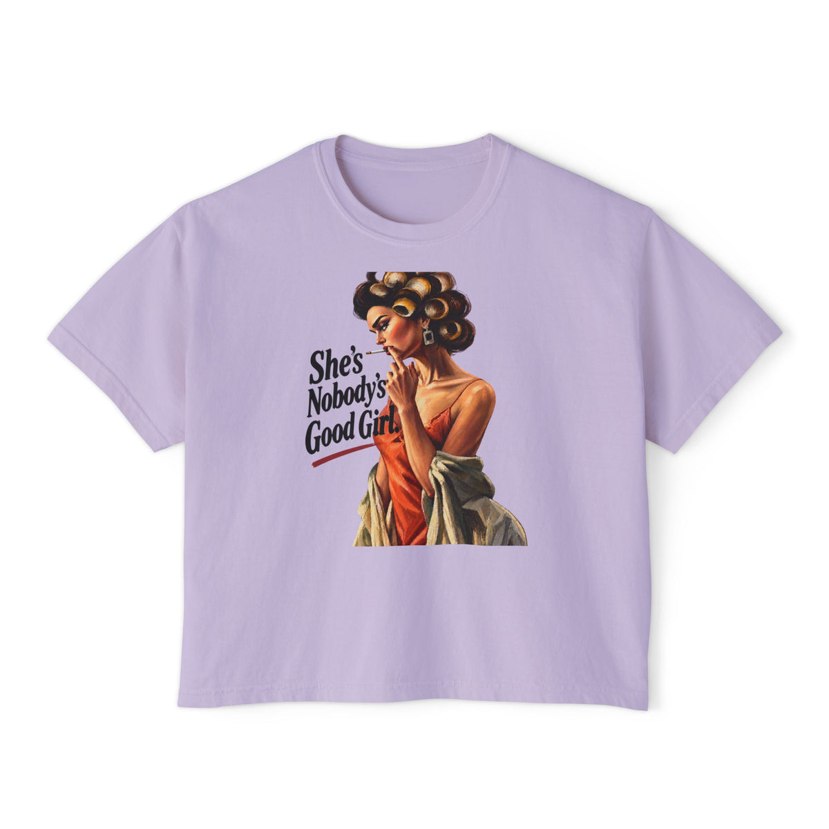 Women's Boxy Cropped T-Shirt – Heavyweight 100% Cotton