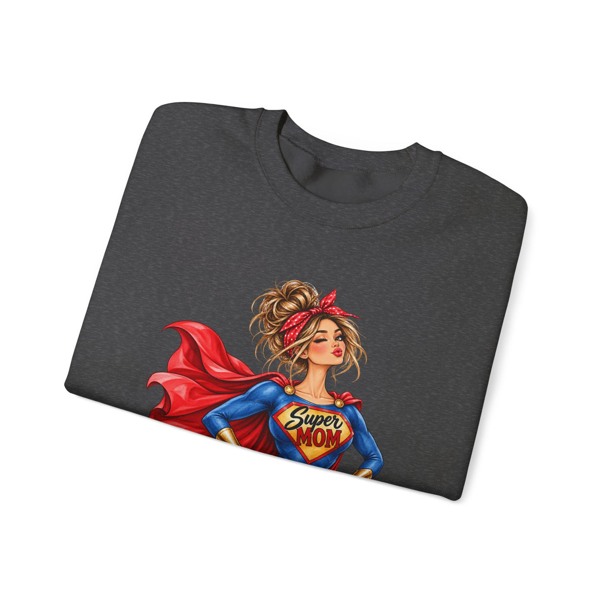 SuperMOM Sweatshirt graphic design on casual apparel (image 27)