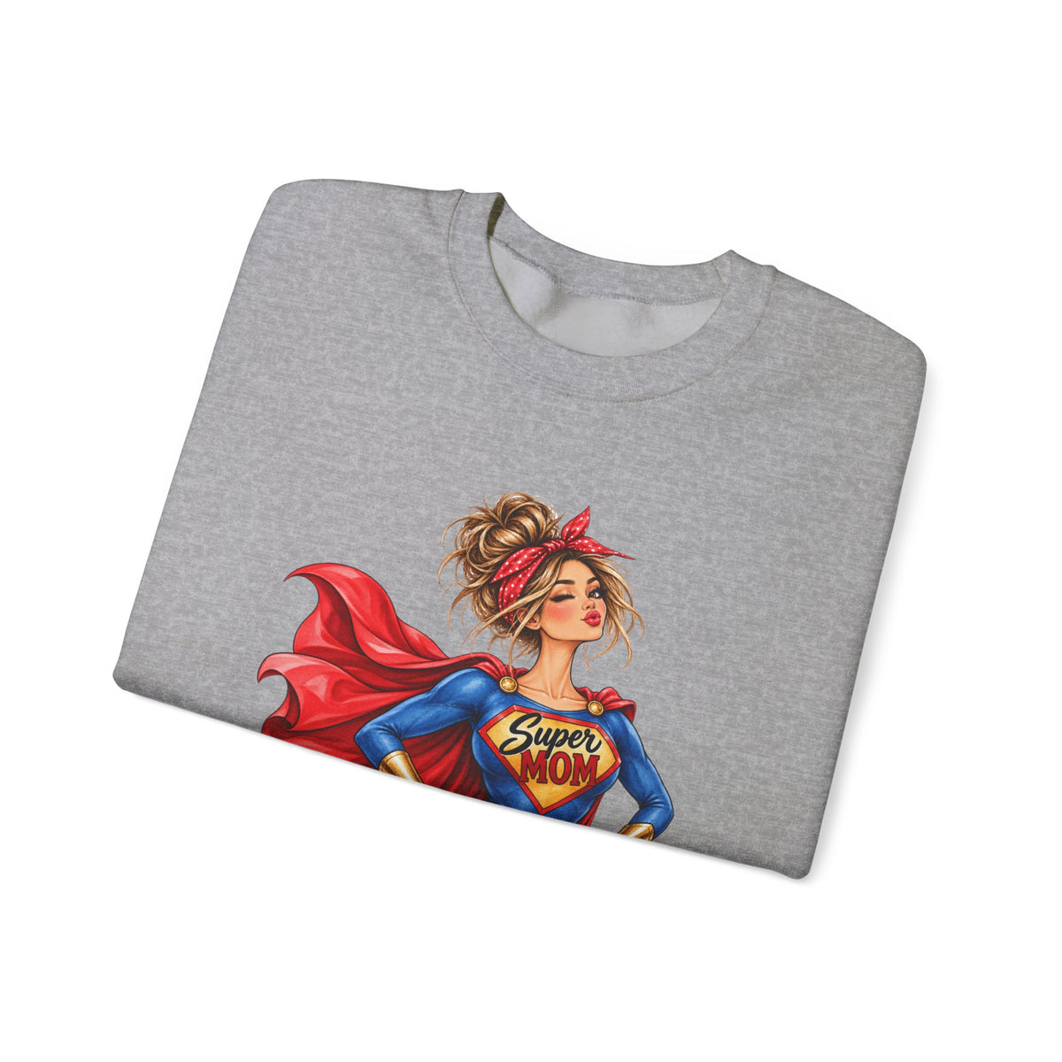 SuperMOM Sweatshirt graphic design on casual apparel (image 21)