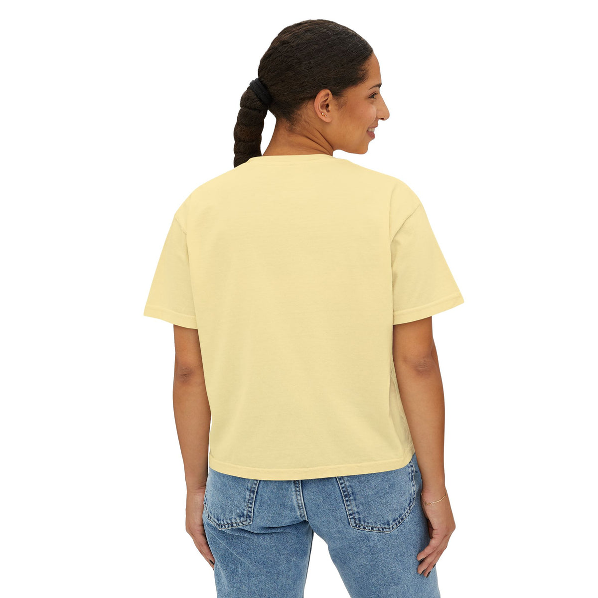 Women's Boxy Cropped T-Shirt – Heavyweight 100% Cotton