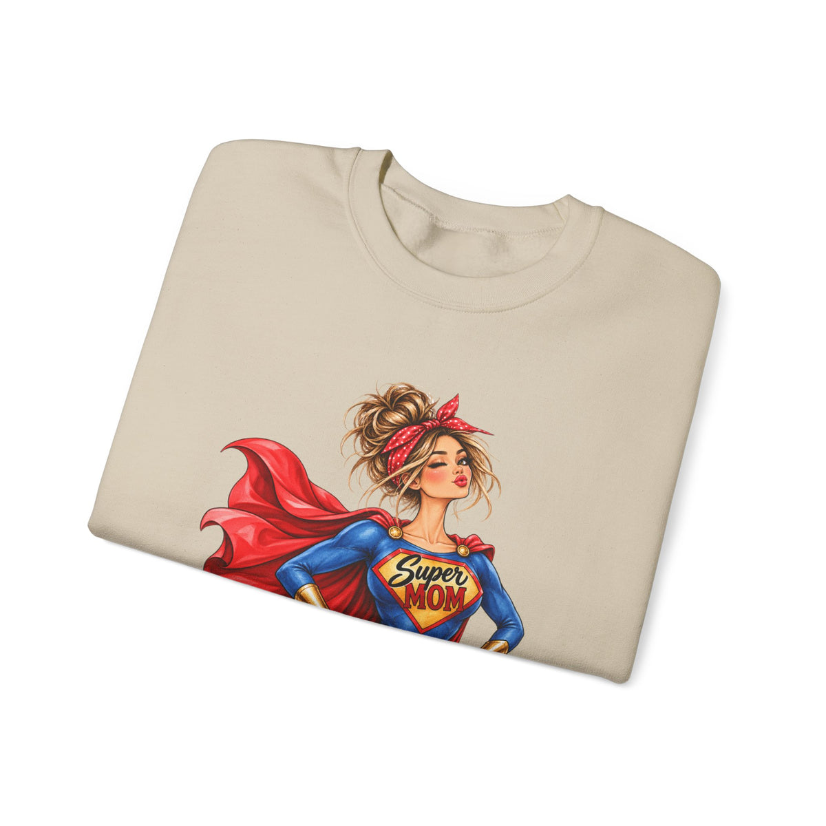 SuperMOM Sweatshirt graphic design on casual apparel (image 18)