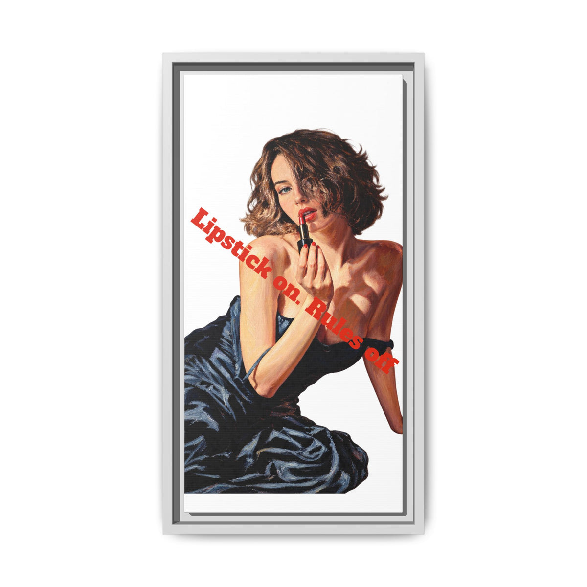 Framed multicolor canvas print for modern home wall decor