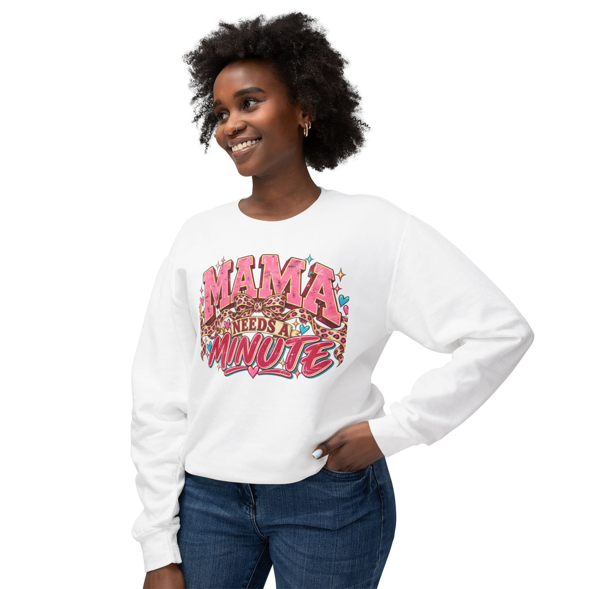 Mama needs a minute Sweatshirt graphic design on casual apparel (image 10)