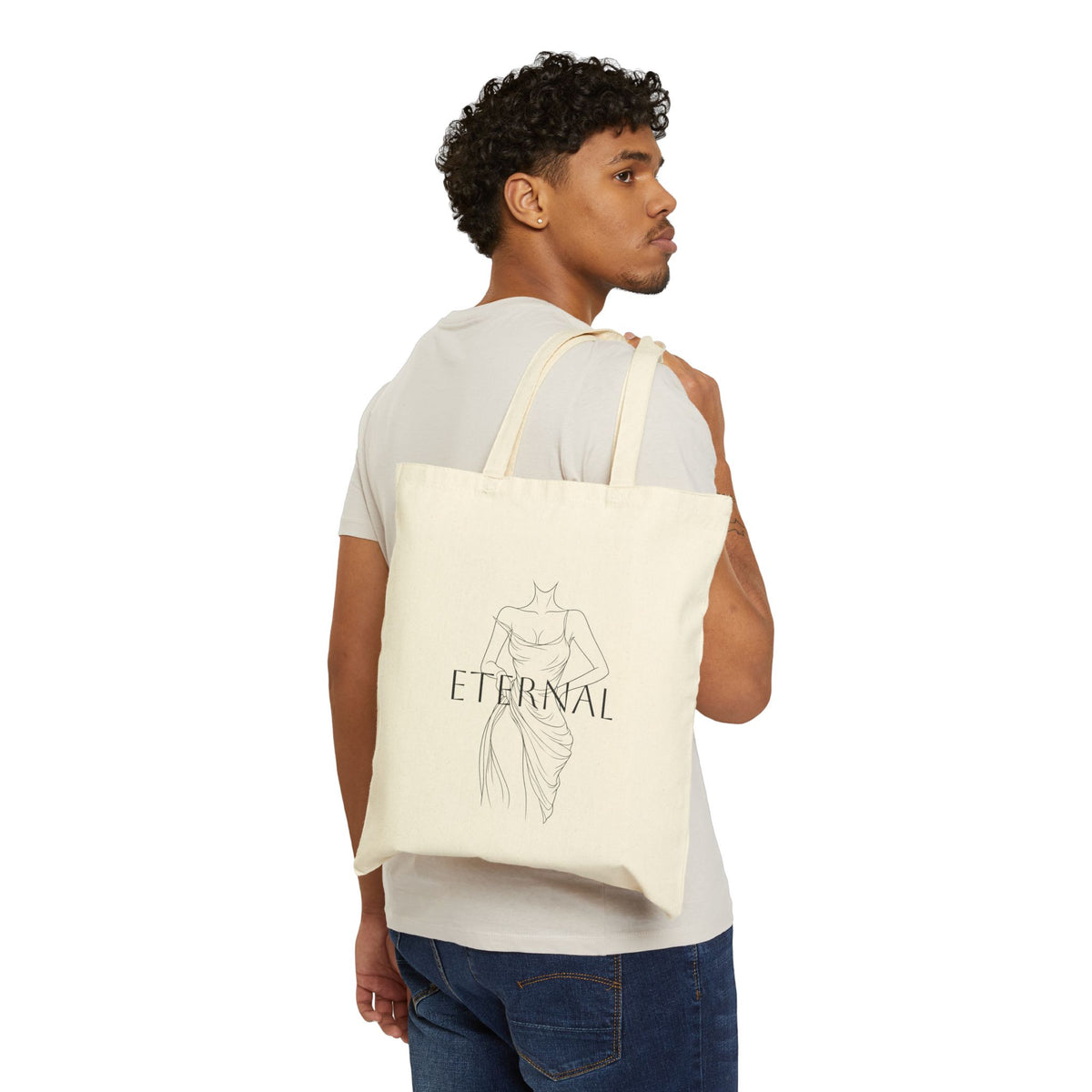 cotton canvas tote bag product image 3