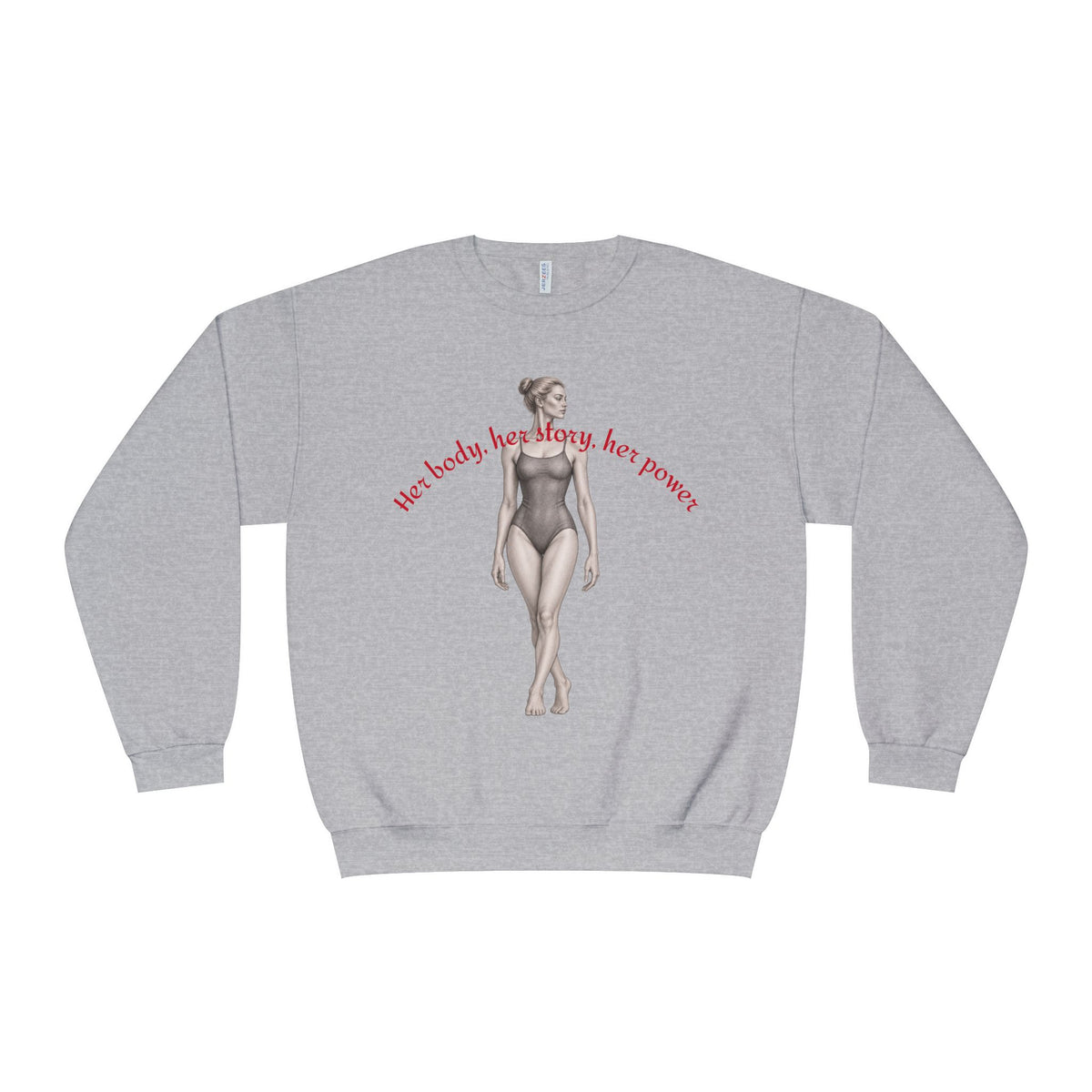 Women’s Empowerment Graphic Sweatshirt – Vintage Feminist Pullover graphic design on casual apparel (image 6)