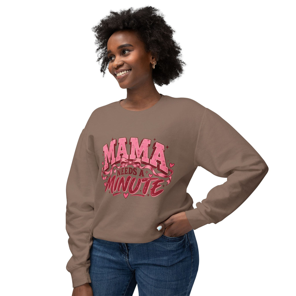 MOM needs a minute Sweatshirt graphic design on casual apparel (image 16)