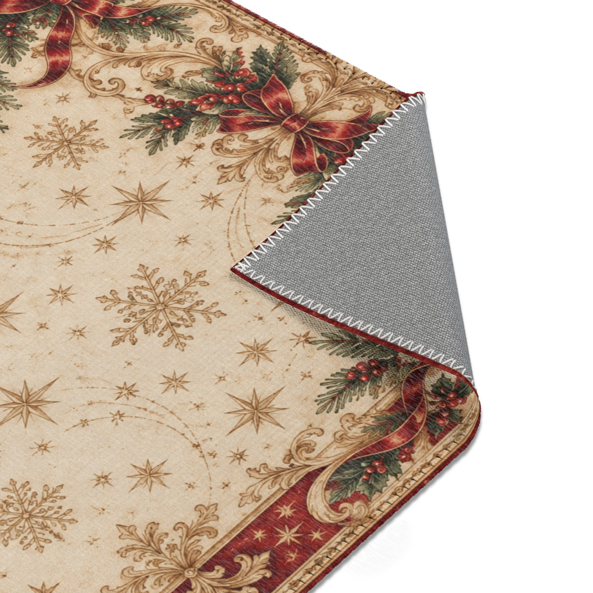 Christmas rug product photo showing festive holiday pattern (image 3)