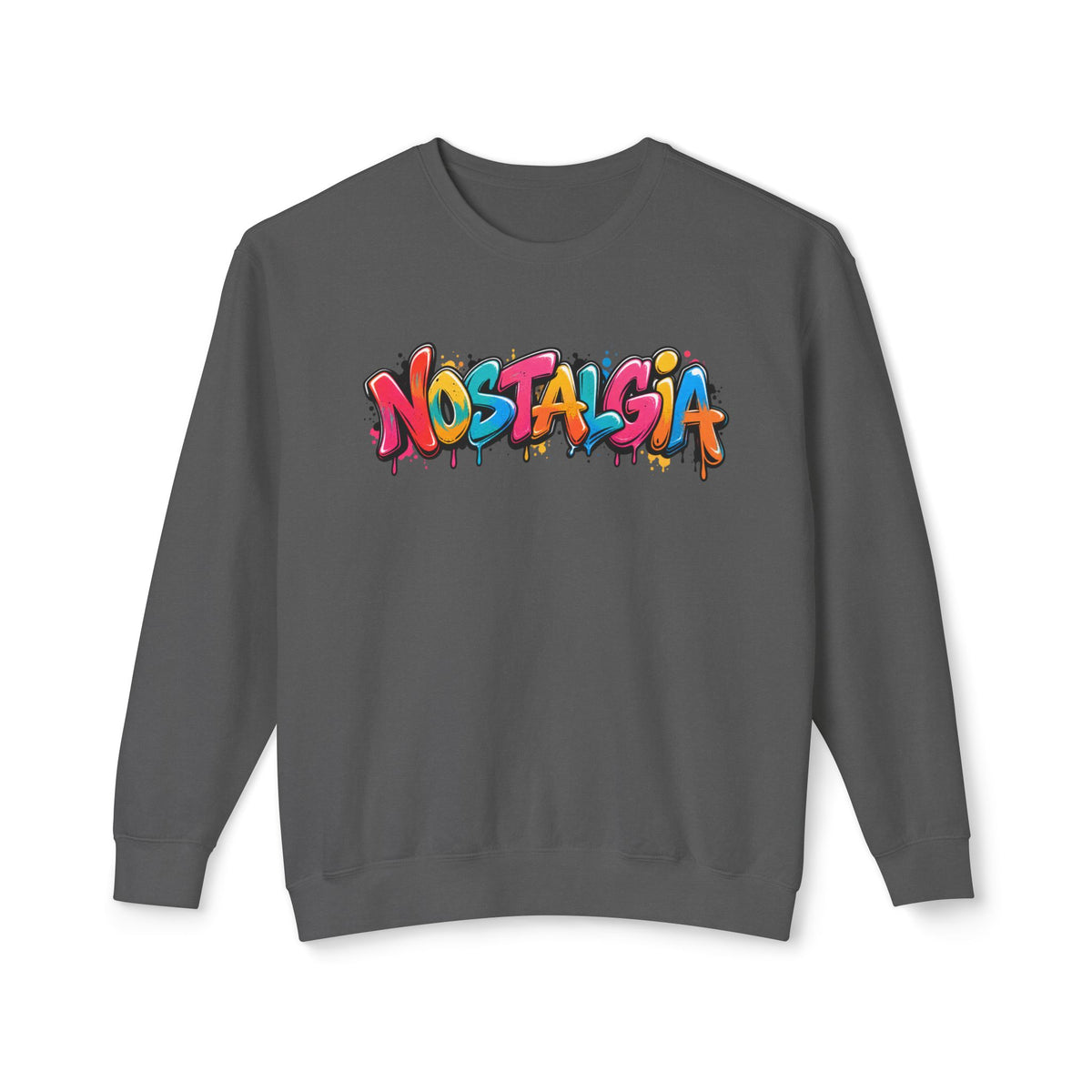 NOSTALGIA colorful graffiti sweatshirt product photo, view 7