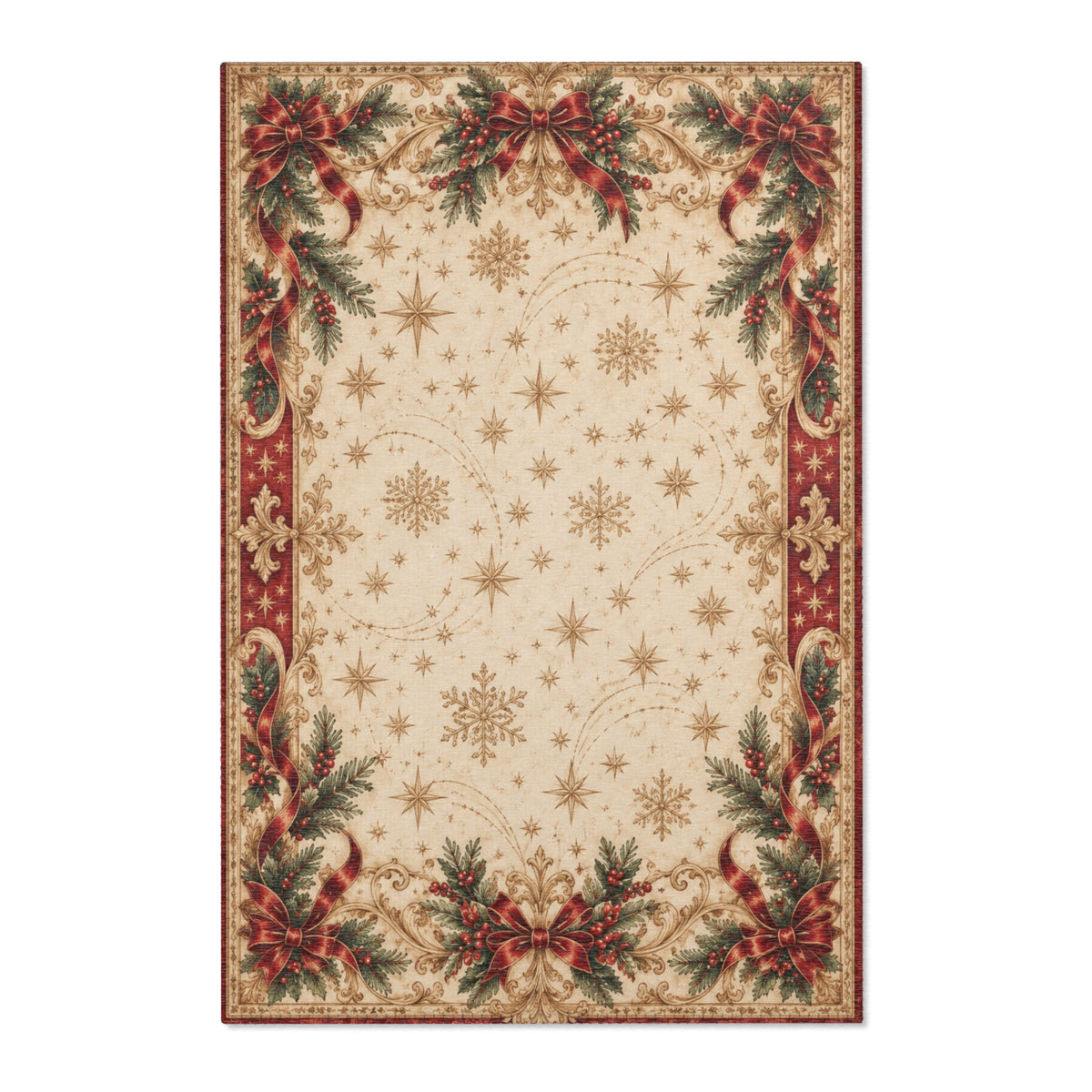 Christmas rug product photo showing festive holiday pattern (image 2)