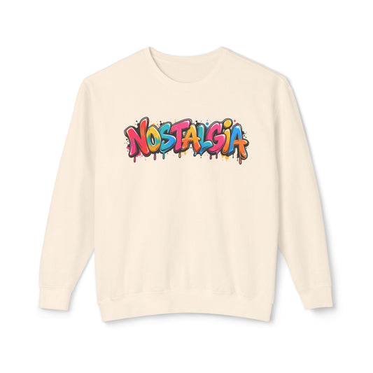 NOSTALGIA colorful graffiti sweatshirt product photo, view 2