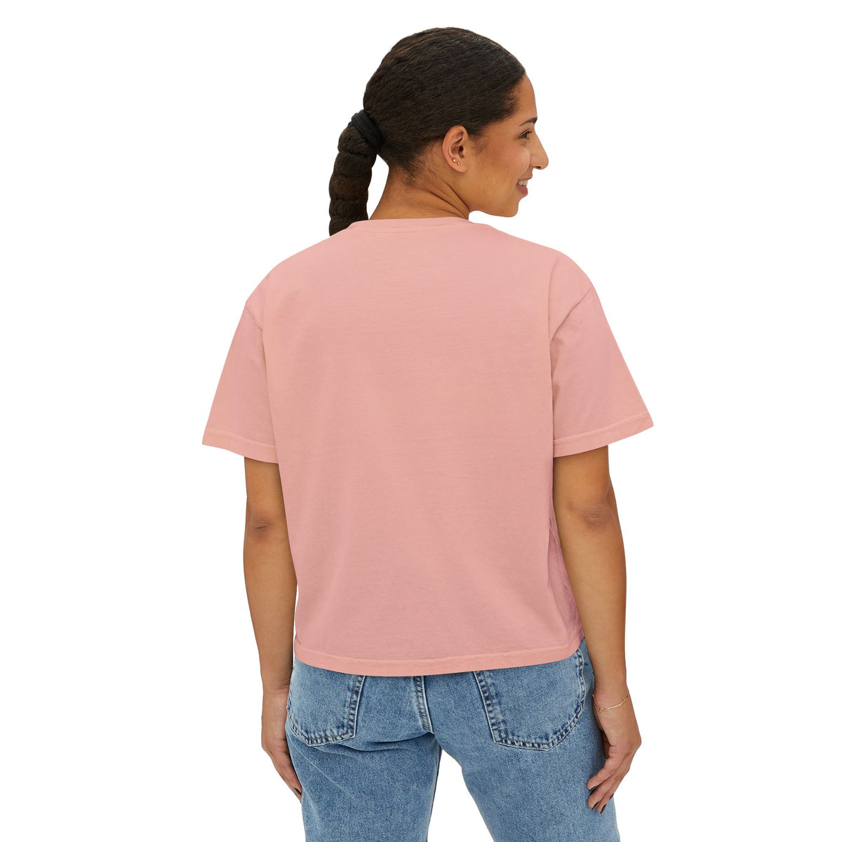 Women's Boxy Cropped T-Shirt – Heavyweight 100% Cotton