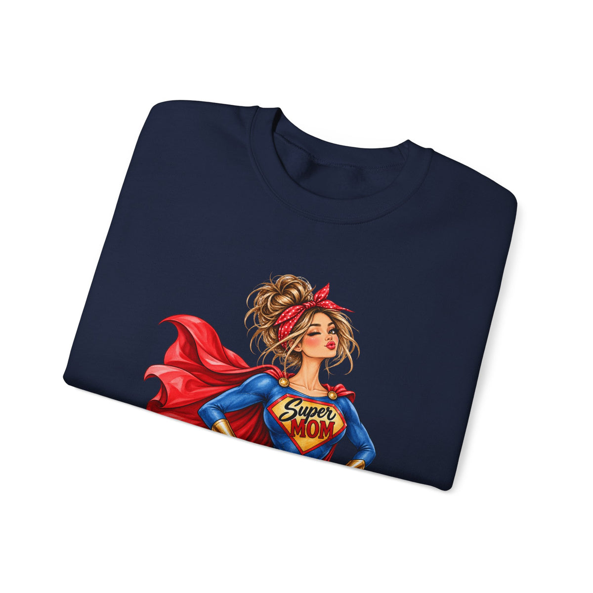 SuperMOM Sweatshirt graphic design on casual apparel (image 30)